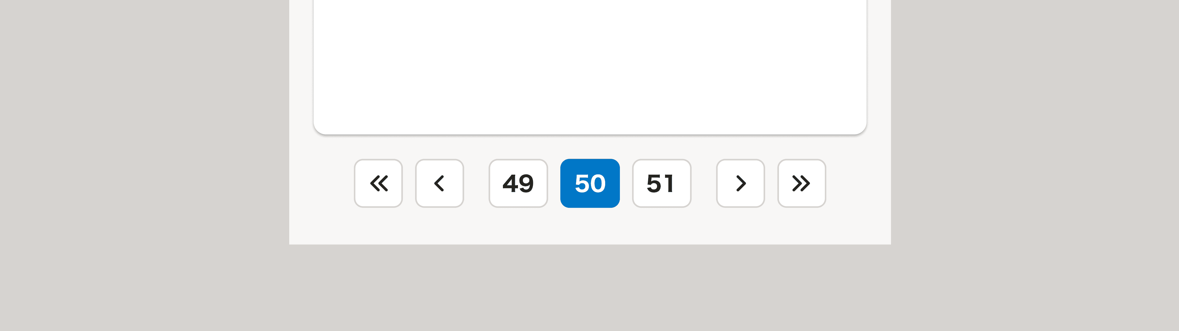 スクリーンショット：paddingを1に設定したPagination